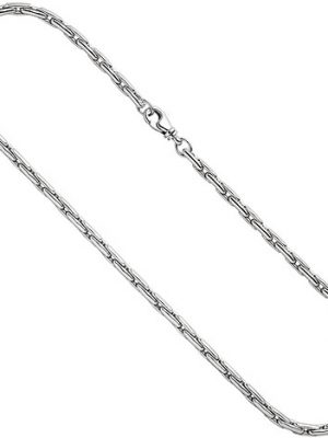 SIGO Halskette Kette 925 Sterling Silber rhodiniert 45 cm Silberkette Karabiner