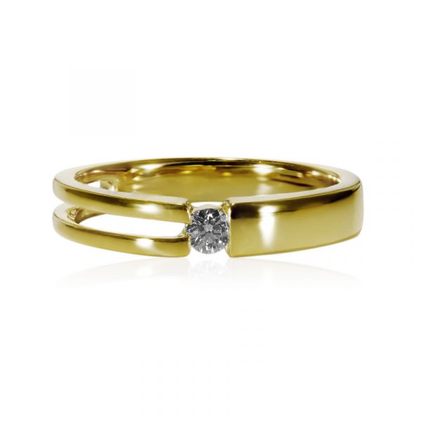 VS1 (F) Brillant-Goldring (adamantes [!])