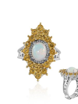 Welo-Opal-Silberring (Dallas Prince Designs)