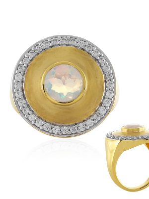 Welo-Opal-Silberring (MONOSONO COLLECTION)