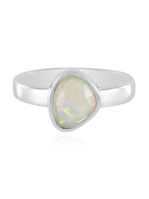 Welo-Opal-Silberring (MONOSONO COLLECTION)