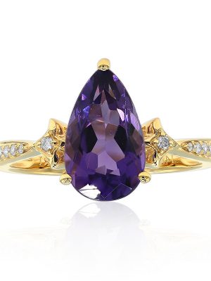 Amethyst-Goldring