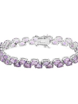 Amethyst-Silberarmband