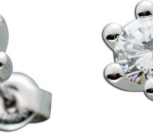 Ch.Abramowicz Paar Ohrhänger Solitär Diamant Ohrstecker Platin 950 Brillanten 1,00ct W/SI