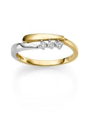 ELLA Juwelen Ring - V119-R 585 Gold, Zirkonia gold