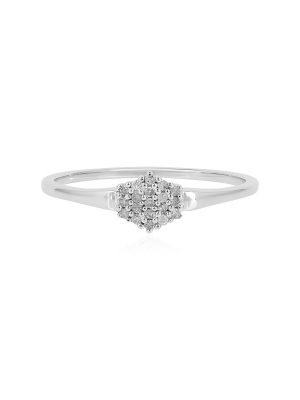 I2 (I) Diamant-Silberring