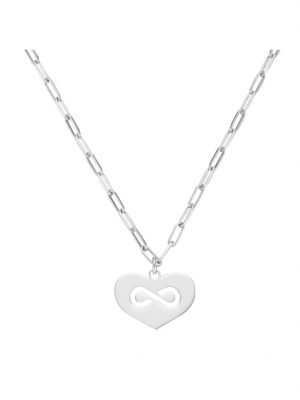 Kette Anhänger Herz mit Infinity Symbol, Silber 925 Smart Jewel Silber