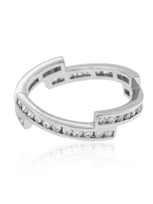 Lupenreiner (F) Brillant-Platinring (LUCENT DIAMONDS)