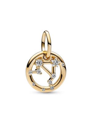 Pandora Anhänger - Libra zodiac - 762712C01 Metall, Zirkonia gold
