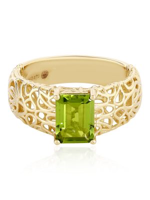 Peridot-Goldring (Ornaments by de Melo)