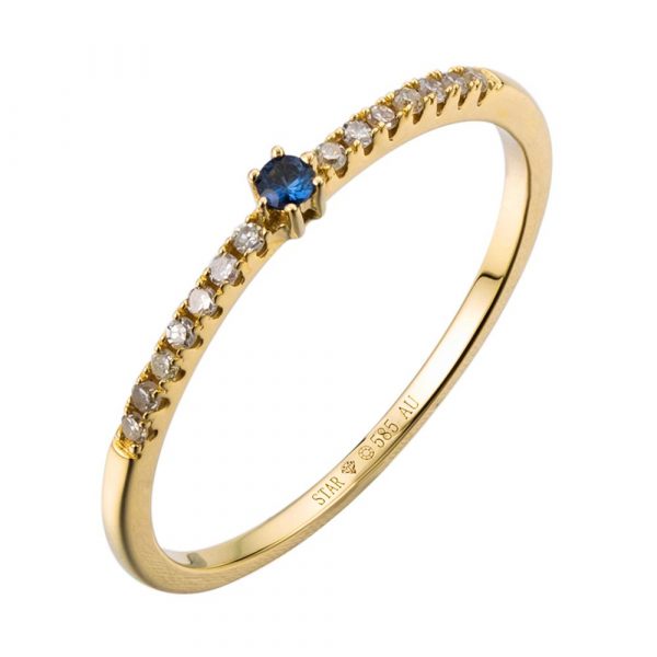 Stardiamant Ring - Brillant Gelbgold 585 - D6484G 585 Gold, Brillant gold