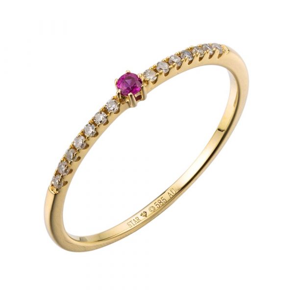 Stardiamant Ring - Brillant Gelbgold 585 - D6485G 585 Gold, Brillant gold