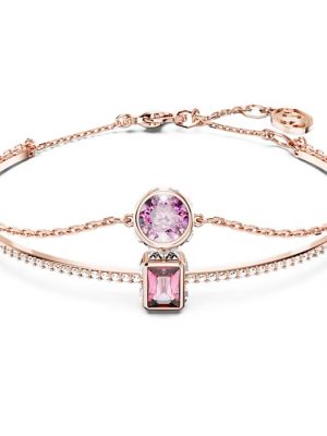 Swarovski Armreif - Stilla - 5668243 Messing, Swarovski Kristall rosa