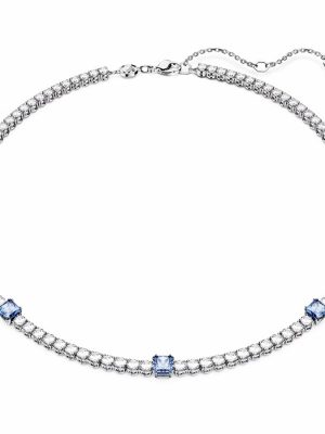Swarovski Halskette - Matrix Tennis - 5666167 Metall, Swarovski Kristall blau