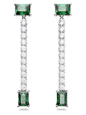 Swarovski Ohrringe - MATRIX - 5665786 Metall, Zirkonia grün