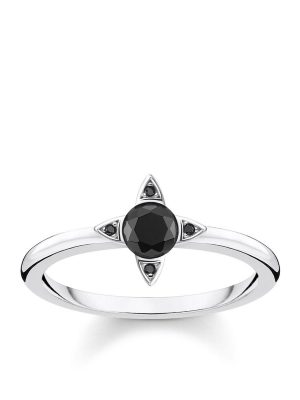 Thomas Sabo Ring - 50 925 Silber, Zirkonia schwarz