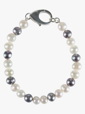 Bianco & Grey Pearl Armband Hatton Labs