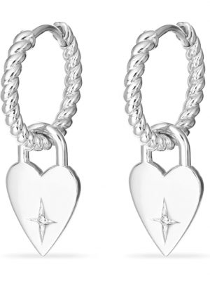 Damen-Creolen 925er Silber 2 Diamant Guido Maria Kretschmer Silber