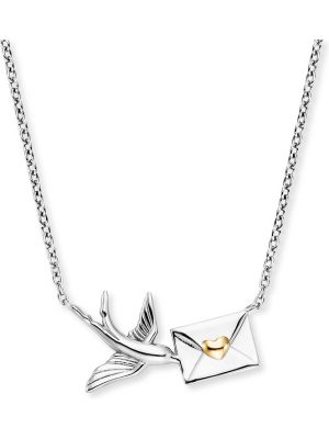 Engelsrufer Kette ERN-LETTER-BIRD-BIG 925er Silber