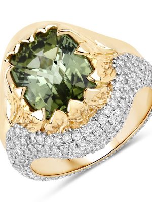 Grüner Turmalin-Goldring (SUHANA)