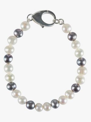 Hatton Labs- Bianco & Grey Pearl Armband | Herren (M)