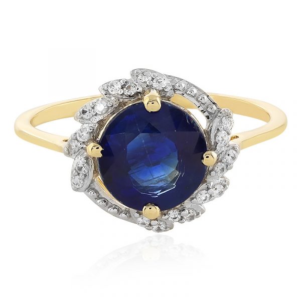 Kyanit-Goldring (Odyssey by Hannah)