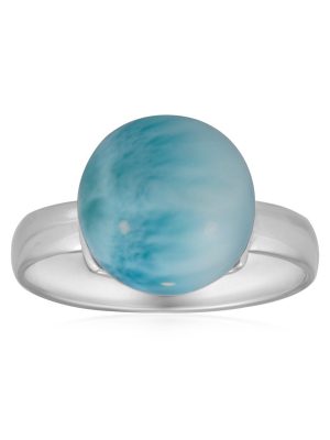 Larimar-Silberring