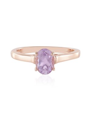 Lavendel-Amethyst-Silberring