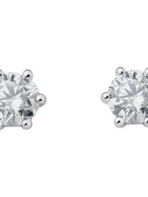 ONE ELEMENT Paar Ohrhänger 0.4 ct Diamant Brillant Ohrringe Ohrstecker aus 950 Platin, Damen Platin Schmuck