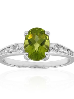 Peridot-Silberring