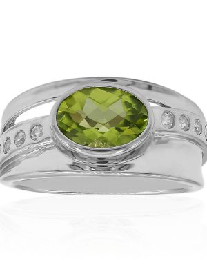 Peridot-Silberring