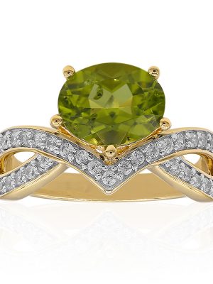 Peridot-Silberring