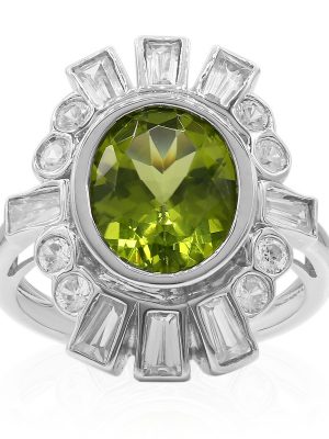 Peridot-Silberring