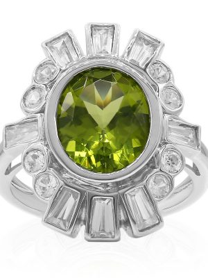 Peridot-Silberring