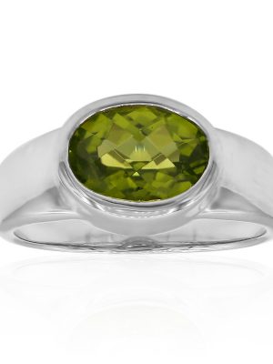 Peridot-Silberring