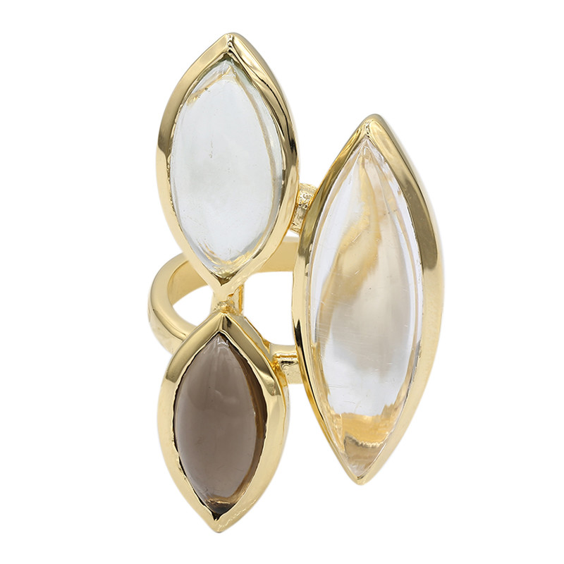 Quarz-Silberring (MONOSONO COLLECTION) Quarz-Silberring (MONOSONO COLLECTION)
