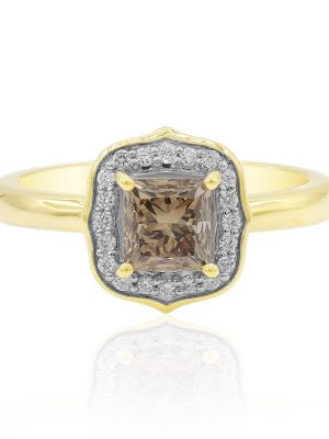 SI1 Argyle-Schokoladen-Diamant-Goldring (Mark Tremonti)