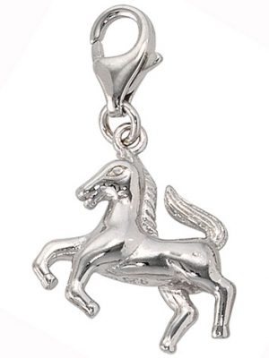 SIGO Einhänger Charm Pferd 925 Sterling Silber rhodiniert