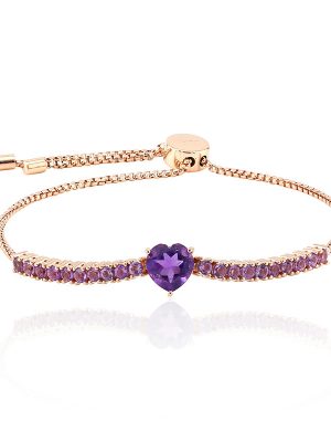 Amethyst-Silberarmband