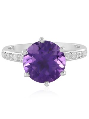 Amethyst-Silberring