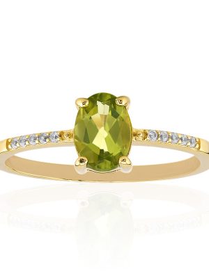 Burmesischer Peridot-Silberring