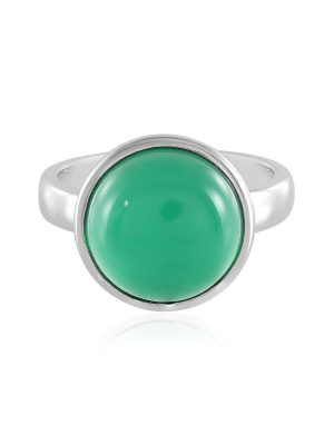 Grüner Onyx-Silberring