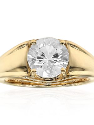 Herkimer Quarz-Goldring (Amanda Adkins)