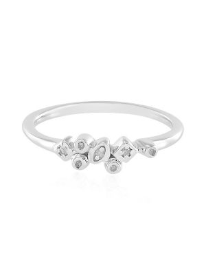 I2 (I) Diamant-Silberring