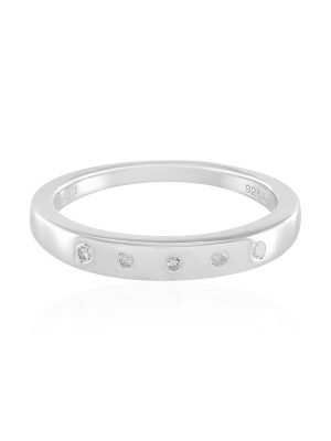 I2 (I) Diamant-Silberring