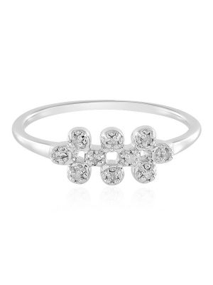 I2 (I) Diamant-Silberring