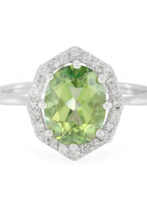 Kiwi-Topas-Silberring