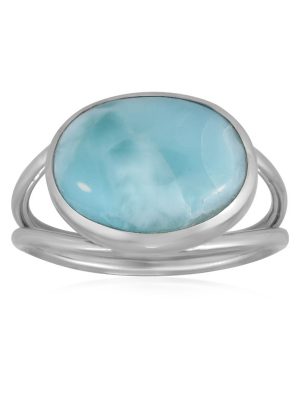 Larimar-Silberring