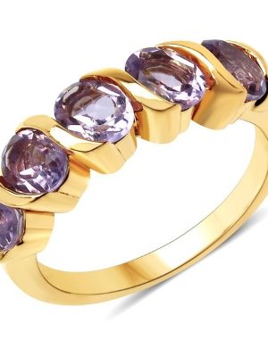 Lavendel-Amethyst-Silberring
