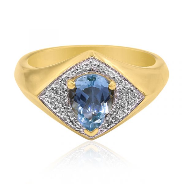 Medina-Aquamarin-Goldring